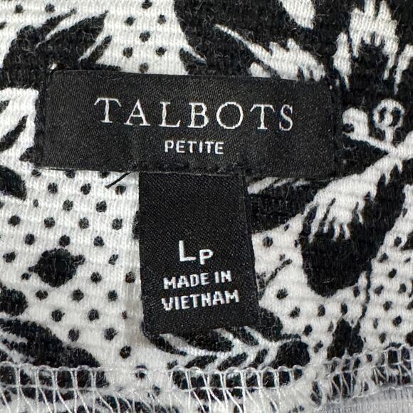 Talbots Petite Large Top Floral Stretch High-Neck Sleeveless Textured Multicolor - Picture 5 of 6